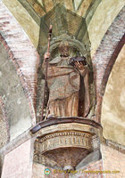 Statue of St Petronio, patron saint of Bologna