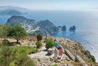 View towards Capri and the Faraglioni Rocks