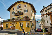 Hotel Ambra Cortina near the bell tower