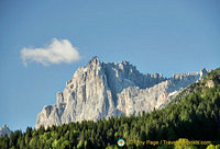 The jagged cliffs of the mighty Dolomites