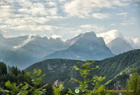 View of the Dolomites