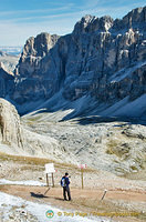 The Dolomites are popular with walkers in summer 