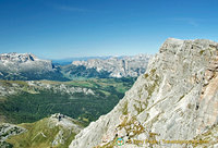 View of the Dolomites from Lagazuoi