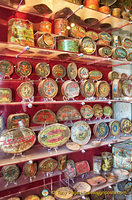 Colourful and interesting tins and cannisters