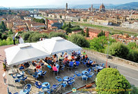 A nice cafe from where to enjoy the city views of Florence