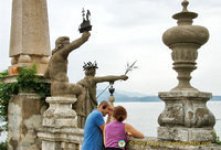 The many statues of Isola Bella Gardens