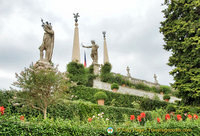 Magnificent Isola Bella Garden statues
