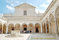 View of Montecassino Basilica facade