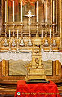 See the Madonna's wedding ring in the Chapel of San Giuseppe
