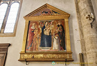 Madonna con Bambino e i santi Agostino, Gerolamo, Martino e Nicola by Matteo di Giovanni
