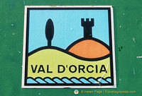 Logo of the Val d'Orcia