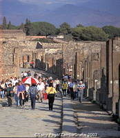 Pompeii is a busy tourist attraction
