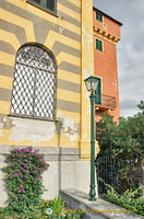 The stripey paintwork of the Chiesa Divo Martino