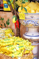 Plenty of lemon products in Positano