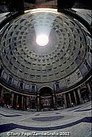 A fish-eye view of the Pantheon interior