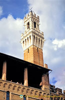 The top of Torre del Mangia