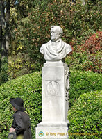 Bust of Richard Wagner in the Giardini Pubblici