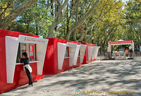 Biennale ticket booths