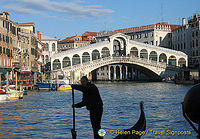 Venice's famous Rialto Bridge
