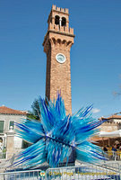 The main feature on Campo Santo Stefano is the old clock tower