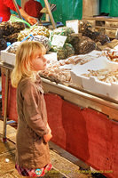 Even the young are mesmerized at the Rialto fish market