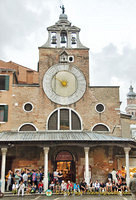 The famous clock face of San Giacomo di Rialto