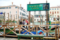 Traghetto S.Sofia at the rear of the San Polo market