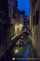 An atmospheric shot of a Santa Croce canal
