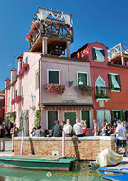 Riva Rosa Ristorante on via San Mauro has one exclusive table on their roof-terrace