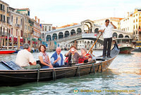 In front of the Rialto Bridge - what a sight!