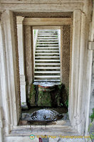 A couple of small water fountains in Villa D'Este
