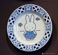 Delft with Dick Bruna's Miffy (nijntje) little rabbit paintings