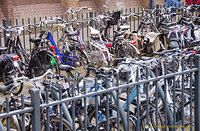 As in other parts of the Netherlands, there are plenty of bicycles in Delft