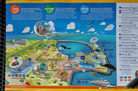 Map of attractions at the Neeltje Jans Deltapark