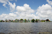 Distant view of town along the Zaan