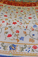 The popular floral weave of Arraiolos carpets