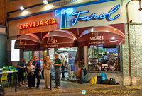Leaving Farol at the end of our meal