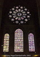 The collection of stained glass in Chartres is world-renowned