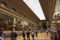 Hall of Battles, opened by King Louis-Philippe in 1837, houses paintings depicting Frances's military triumphs