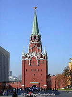 Trinity Tower where the ticket office to The Kremlin is