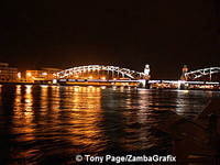 Peter the Great Bridge spanning the Neva River