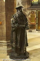 Statue of John Knox, the famed Protestant preacher [St Giles Cathedral - Edinburgh - Scotland]
