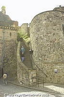 The Lang Stairs - originally the link between the upper and middle wards of the castle
