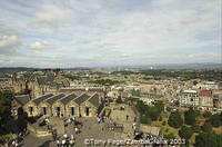 Edinburgh city views from the Castle