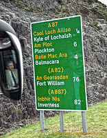 Signpost to the Kyle of Lochalsh