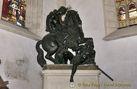 Statue of St Martin in St Martin's Cathedral