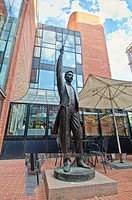Statue of a young conductor