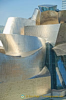 The beautiful swirling design of the Guggenheim Bilbao