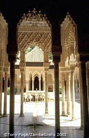 Patio de los Leones, built by Muhammad V[The Alhambra - Granada - Spain]