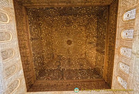 The ceilling of the Throne Room represents the seven heavens of the Muslim cosmos
